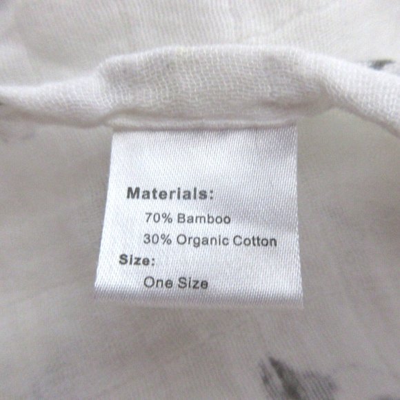 2 PC Baby Muslin Swaddle Blankets 70% Bamboo 30% Cotton Receiving Blanket 47x44” - Picture 4 of 10